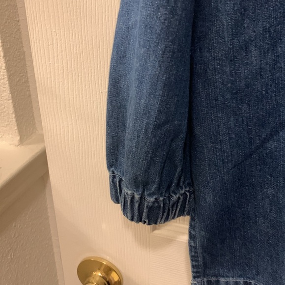 VINTAGE CAROLINA BLUES PLUS DENIM POPOVER JACKET-HOODIE SZ18 -POCKETS/ZIP FRONT - Picture 4 of 7